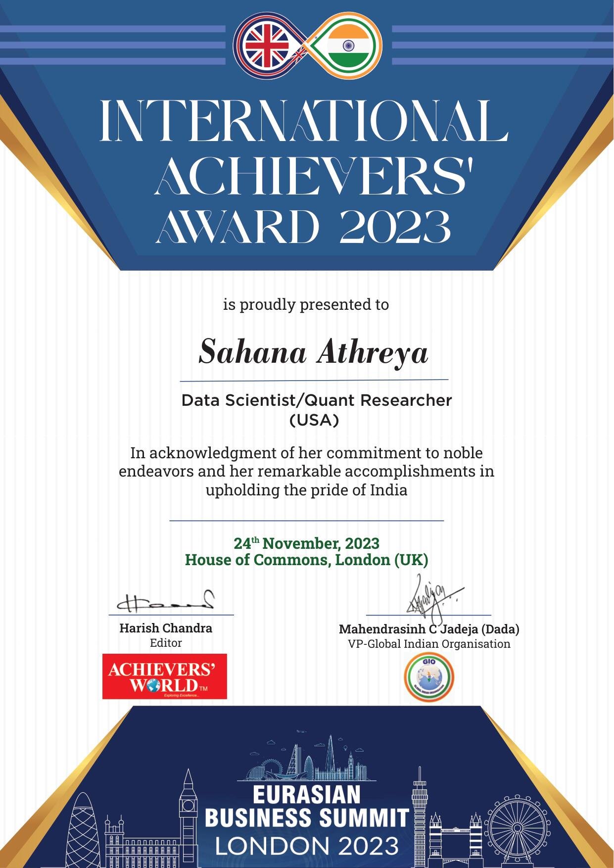 Top 10 Achievers in india