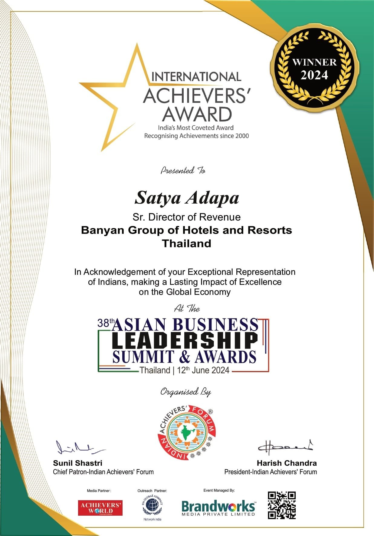Top 10 Achievers in india