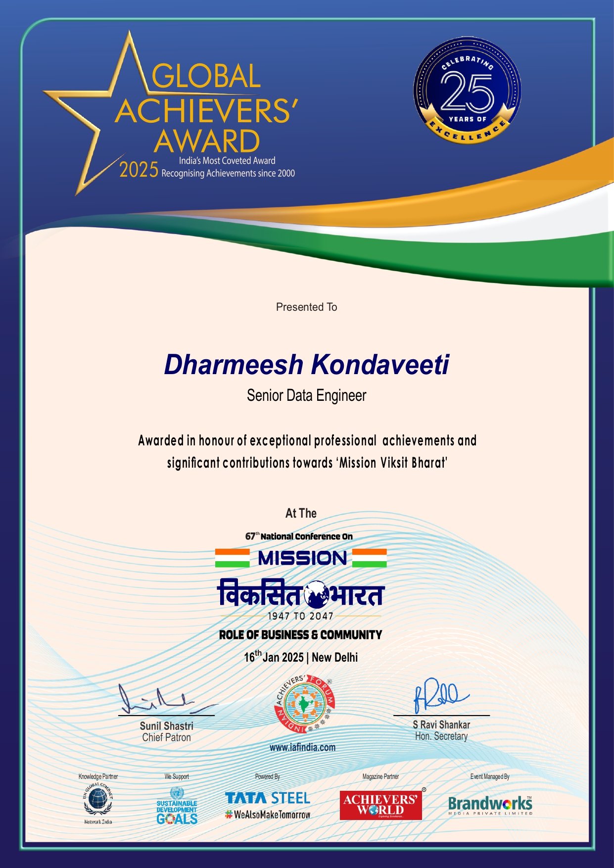 Top 10 Achievers in india