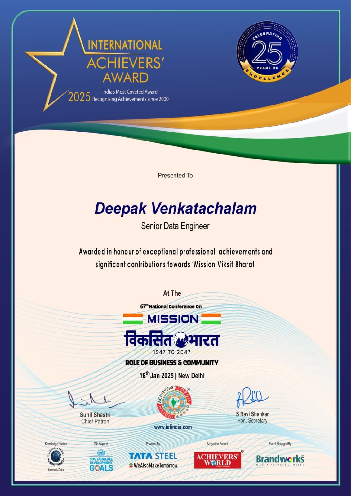 Top 10 Achievers in india