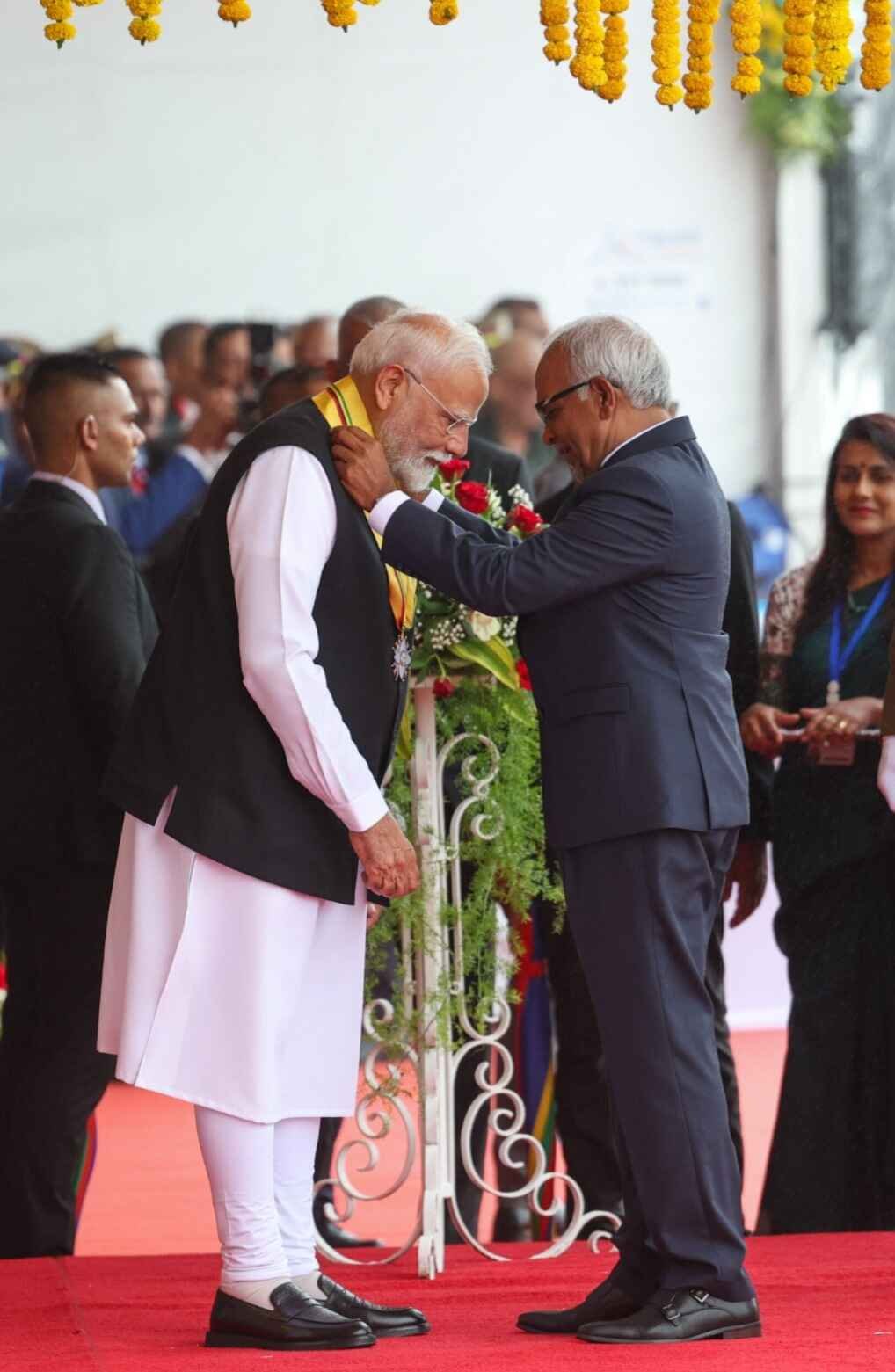 PM Modi receives Mauritius's highest honour at 57th National Day