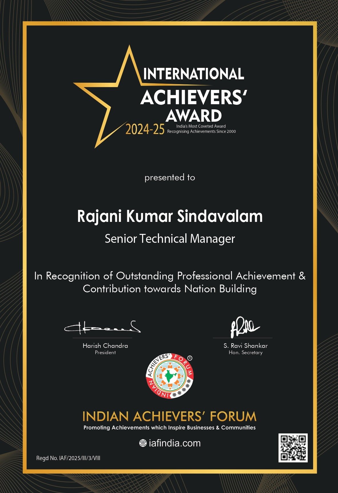 Crt Mr. Rajani Kumar Sindavalam