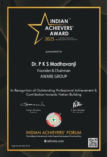 certificate of P K S Madhavan