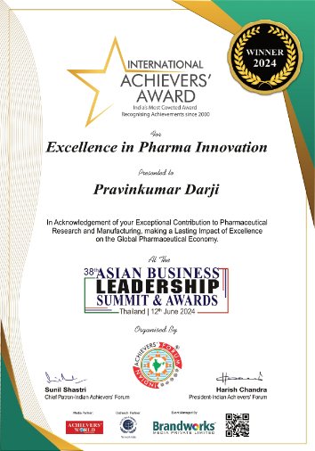 Pravinkumar Darji certificate