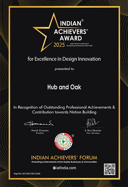 Certificate with hub and oak