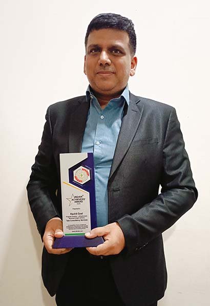 Rachit Goel With Trophy