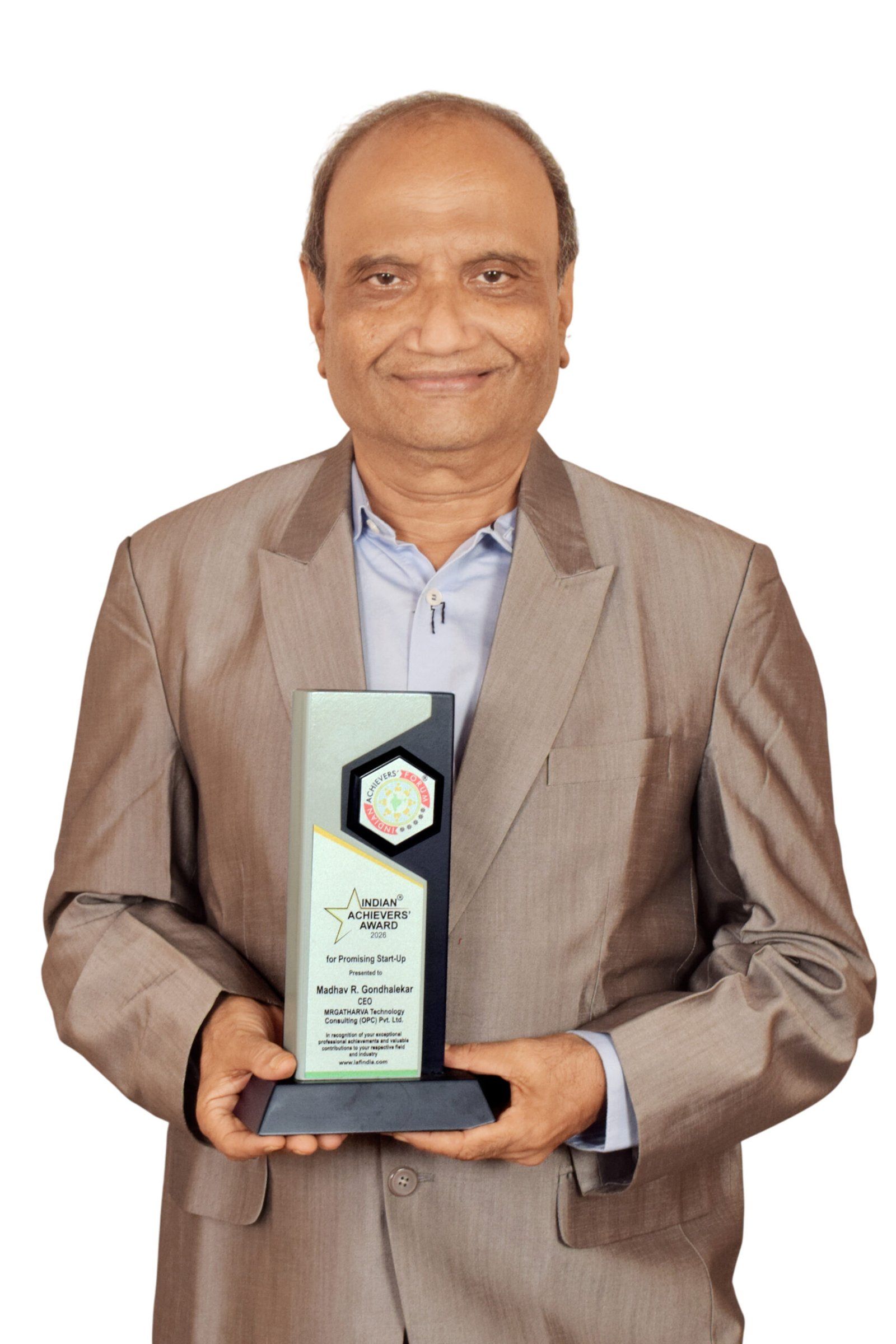 madhavphotowith trophy